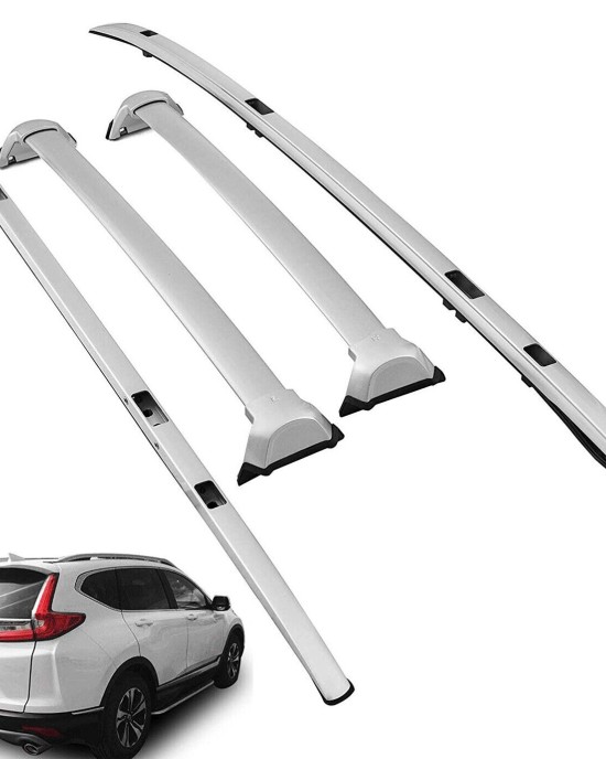 ROSY PIXEL Roof Rack Luggage Carrier 2017-2022 for Honda CRV Rooftop Aluminum Silver 